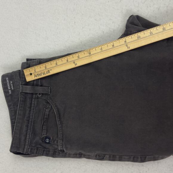 AG Adriano Goldschmied The Graduate Tailored Leg Pants Mens 33x32 Charcoal Gray - Picture 7 of 14